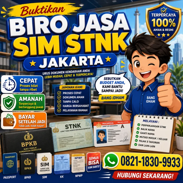 Layanan Pengurusan STNK dan SIM di Biro Jasa SIM STNK Jakarta